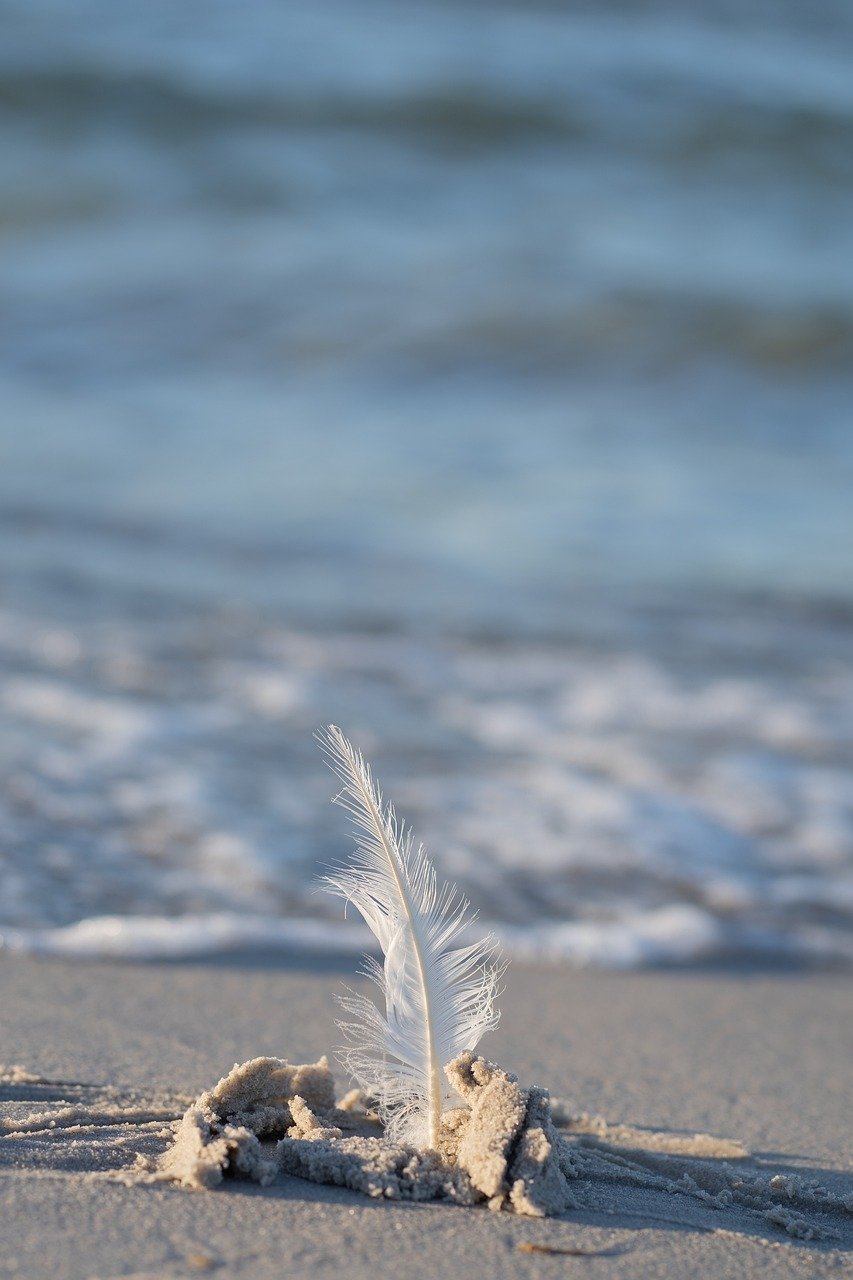 Peaceful coastal scene representing calm and healing